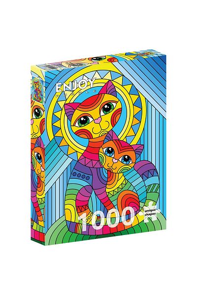 Enjoy Puzzle 1000 pieces ENJOY - Inseparable Cat and Kitten