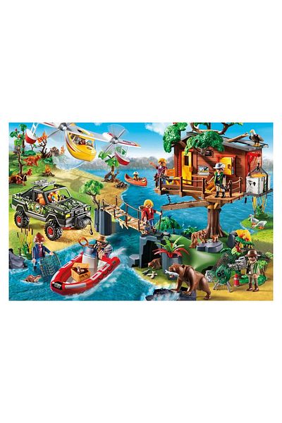 Schmidt Schmidt Puzzle - Tree House, 150 pieces, includes 1 Playmobil figure