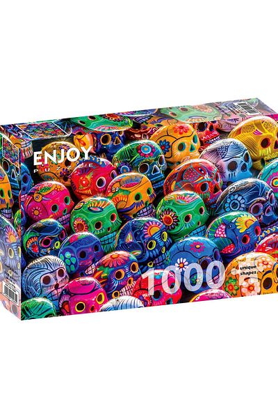 Enjoy Puzzle 1000 pieces Enjoy - Colorful Skulls