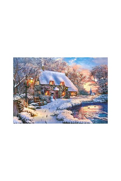 Castorland Castorland Puzzle - Winter Cottage, 500 pieces