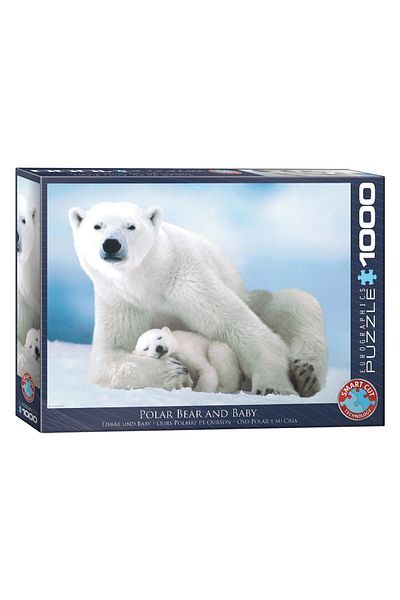 Eurographics Puzzle Eurographics - Polar Bear & Baby, 1000 piese