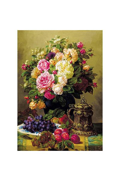 Enjoy Puzzle 1000 pieces Enjoy - Jean-Baptiste Robie: Still Life with Roses