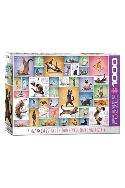 Eurographics Puzzle Eurographics - Yoga Cats, 1000 pieces