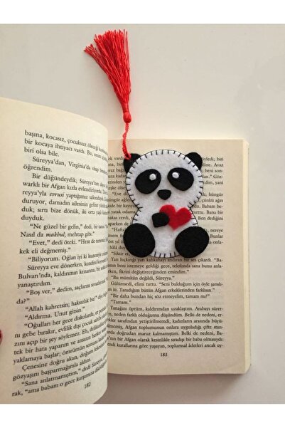BFATASARIM Book Mark with Panda from Felt