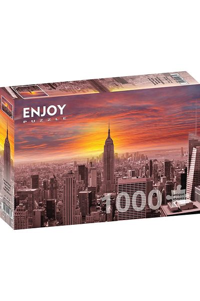 Enjoy Puzzle 1000 pieces Enjoy - Sunset Over New York Skyline