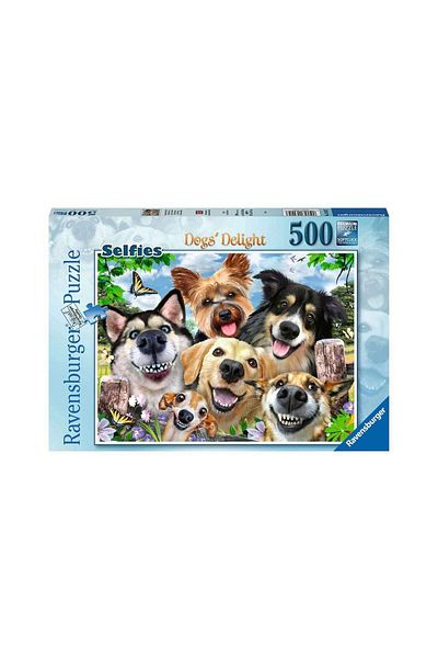 RAVENSBURGER Puzzle Ravensburger - Selfies Dogs' Delight, 500 pieces