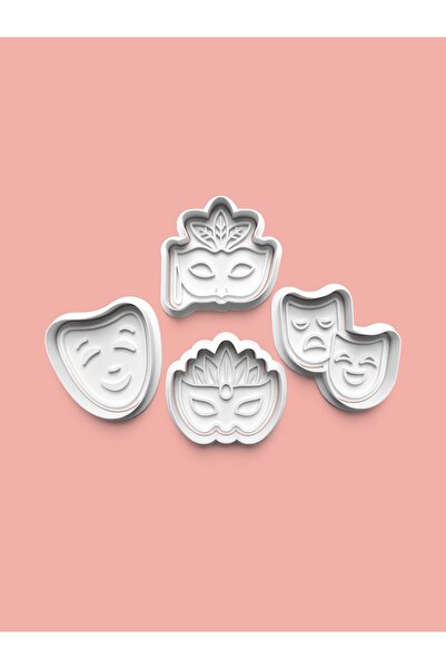 AKTASTORE مجموعة من 4 قوالب كوكيز وقوالب عجينة السكر