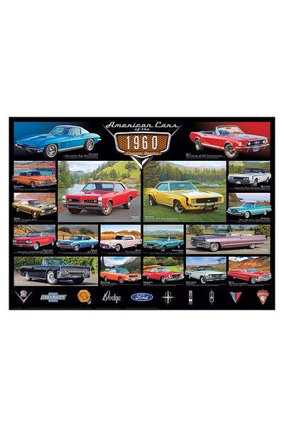 Eurographics Puzzle Eurographics - American Cars of the 1960s, 1000 pieces
