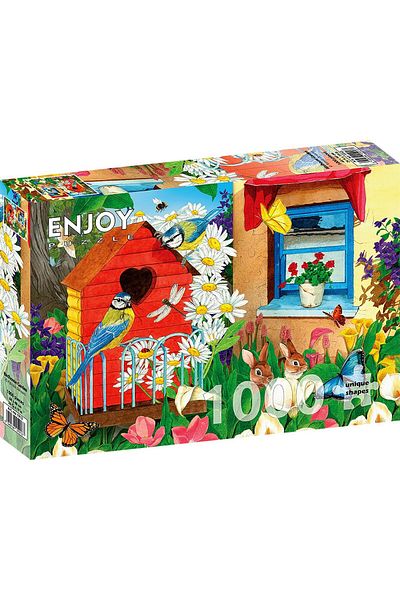 Enjoy Puzzle 1000 pieces ENJOY - Birdhouse Garden