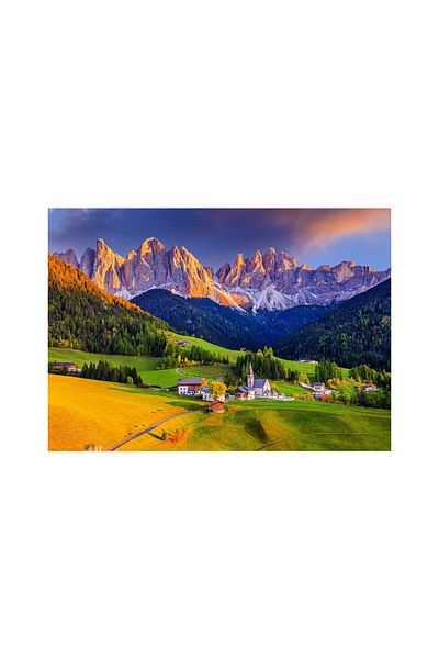 Enjoy Puzzle 1000 pieces Enjoy - Church in Dolomites Mountains, Italy