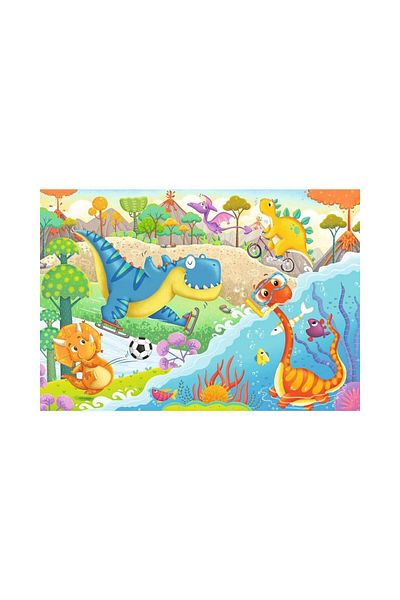 RAVENSBURGER Puzzle 2x12 pieces Ravensburger - My Dinosaur Friends