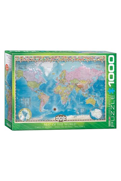 Eurographics Puzzle Eurographics - Map of the World, 1000 pieces