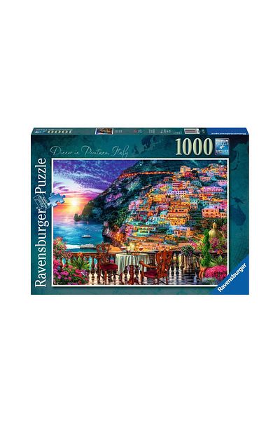 RAVENSBURGER Puzzle Ravensburger - Dinner in Positano, Italy, 1000 pieces