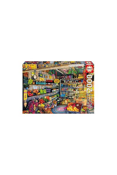 EDUCA Educa Puzzle - Aimee Stewart: The Farmers Market, 2000 pieces, includes puzzle glue