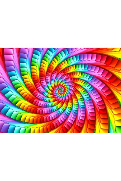 Enjoy Puzzle 1000 pieces Enjoy - Psychedelic Rainbow Spiral