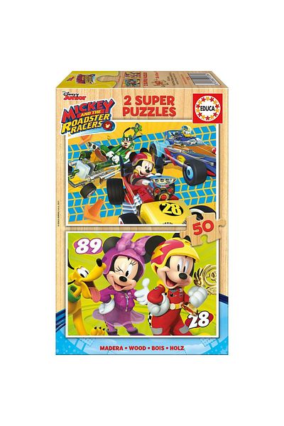 EDUCA Puzzle Educa - Mickey and the Roadster Racers, 2x50 pieces