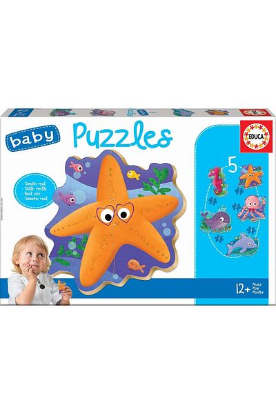 EDUCA Educa Puzzle - 5 Baby Puzzles, 2/3/4 pieces