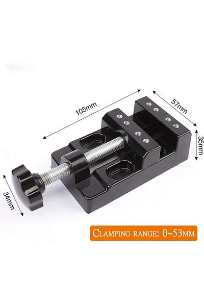 OEM Menghină mini, aluminiu, negru/galben