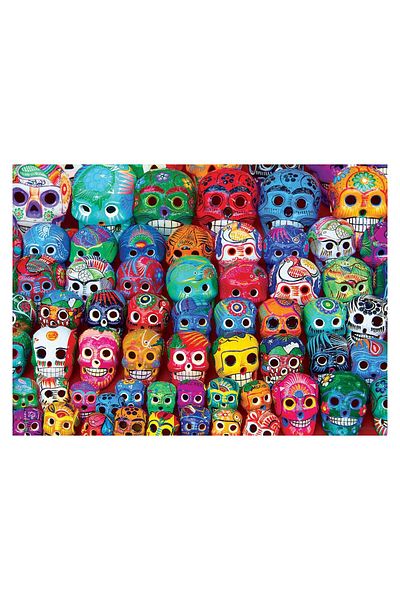 Eurographics Puzzle Eurographics - Traditional Mexican Skulls, 1000 pieces