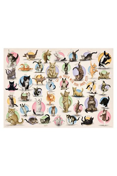 Eurographics Eurographics Puzzle - Yoga Kittens, 300 pieces XXL