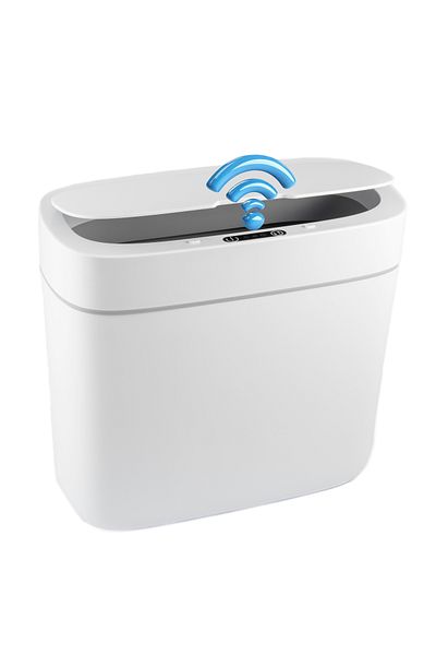 Zibba Life ™ Litter Bin with Automatic Sensor, 9.5L Capacity, 30 cm high, For bathroom, kitchen, li
