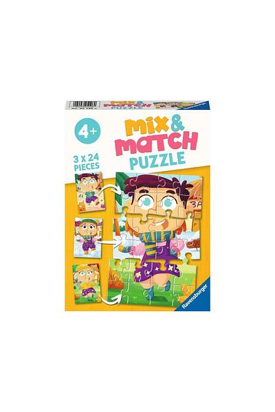 RAVENSBURGER Puzzle 3x24 pieces Ravensburger - Mix&Match Colorful Clothes