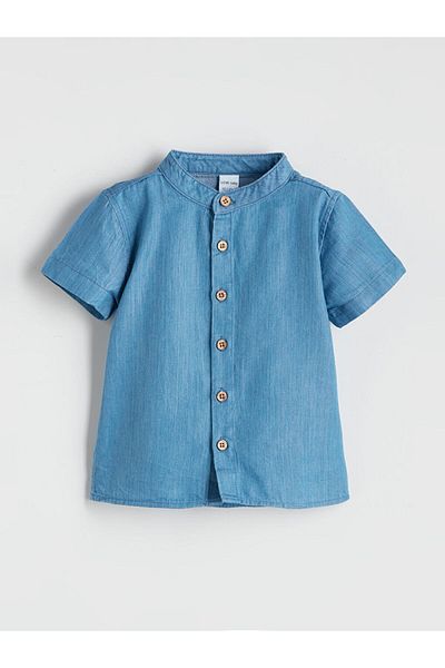LC Waikiki Basic Baby Boy Jean Shirt and Shorts 2-Pack