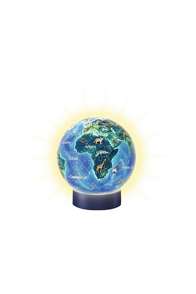 RAVENSBURGER Ravensburger globe puzzle - World, 72 pieces, with LED