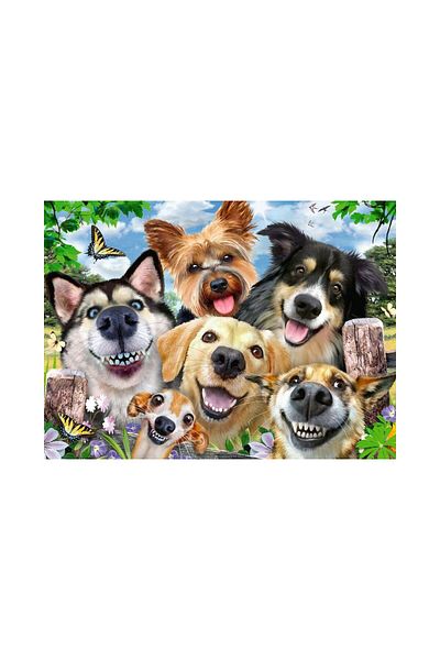 RAVENSBURGER Puzzle Ravensburger - Selfies Dogs' Delight, 500 pieces