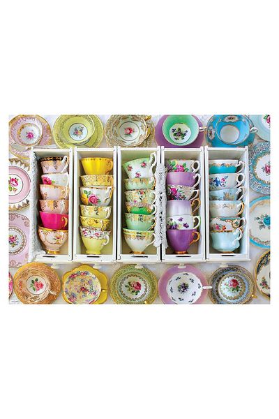Eurographics Eurographics Puzzle - Tea Cups Boxes, 1000 pieces