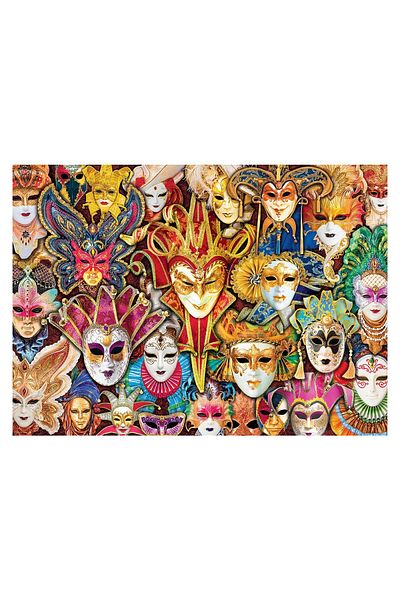 Eurographics Puzzle Eurographics - Venice Carnival Masks, 1000 pieces
