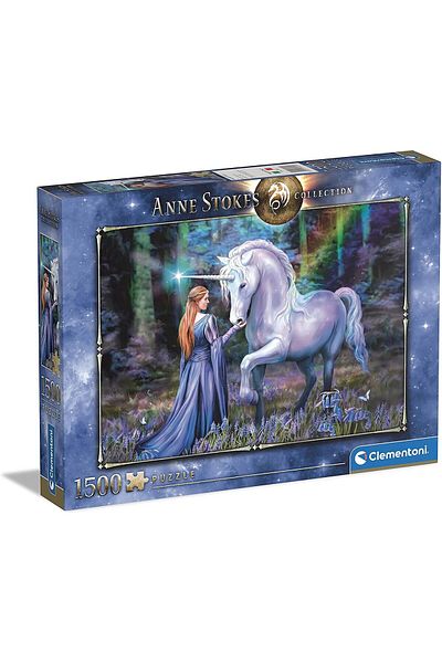 CLEMENTONI Clementoni 1500 piece wooden puzzle - Anne Stokes: Bluebell Wood