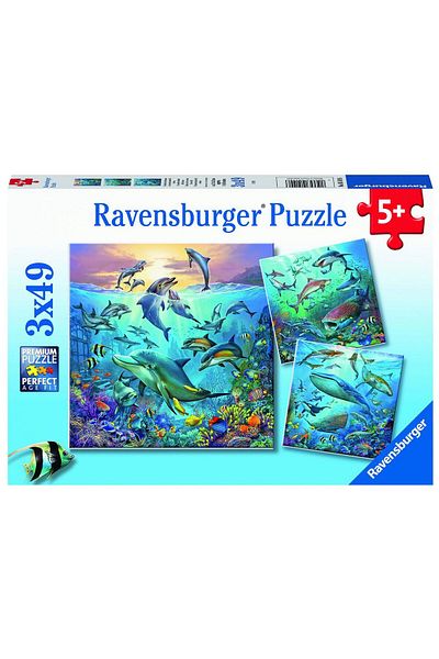 RAVENSBURGER Ravensburger Puzzle - Underwater World, 3x49 pieces