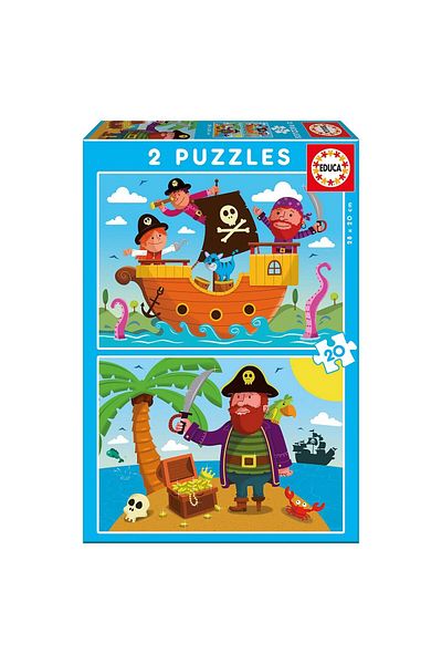 EDUCA Educa Puzzle - Pirates, 2x20 pieces