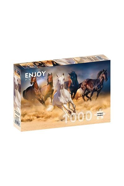 Enjoy Puzzle 1000 pieces Enjoy - Horses Running in the Desert