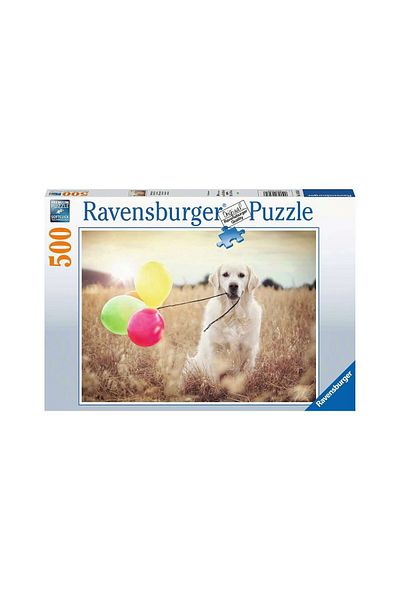 RAVENSBURGER Ravensburger Puzzle - Puppy With Balloons, 500 pieces