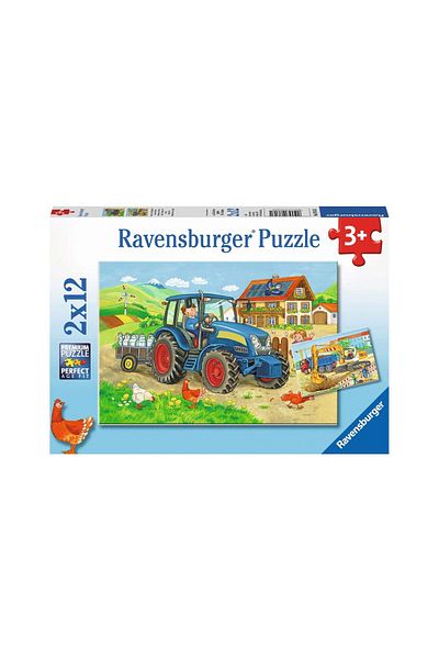 RAVENSBURGER Ravensburger Puzzle - Construction Site, 2x12 pieces