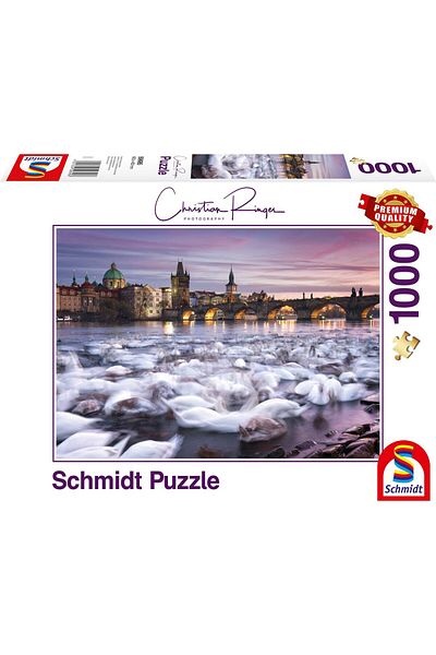 Schmidt Puzzle Schmidt - Prague - Swans, 1000 pieces