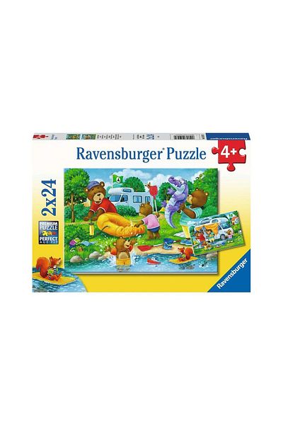 RAVENSBURGER Puzzle 2x24 pieces Ravensburger - Bears In Camping