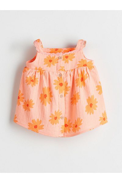 LC Waikiki New Season Floral Baby Girl Muslin Blouse and Shorts Set of 2 - S5H988Z1