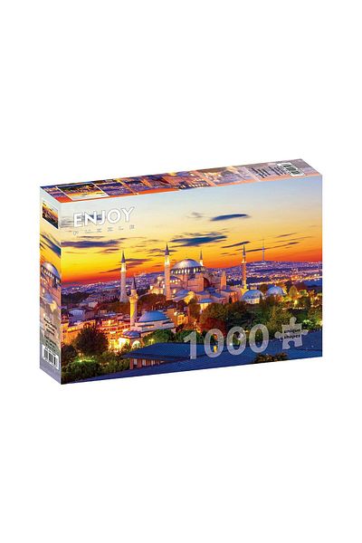 Enjoy Puzzle 1000 pieces Enjoy - Hagia Sophia at Sunset, Istanbul