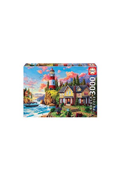 EDUCA Puzzle - Lighthouse Landscape, 3000 piese