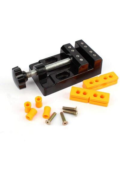 OEM Σετ μίνι μέγγενη, αλουμίνιο/πλαστικό, 53 mm, μαύρο/κίτρινο