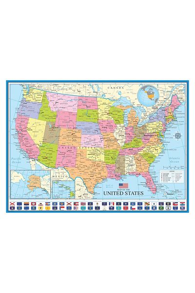 Eurographics Puzzle Eurographics - Map of the US, 1000 pieces
