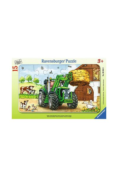 RAVENSBURGER Ravensburger Puzzle - Tractor On The Farm, 15 pieces