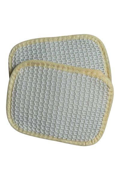 ilkadimbuklet Two Pieces Cotton Knitted Handheld Rectangular Bath Washcloth Width: 12 cm Height: 16 cm Cloth