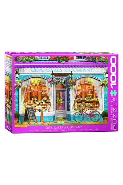 Eurographics Puzzle Eurographics - Cups Cakes & Company, 1000 piese