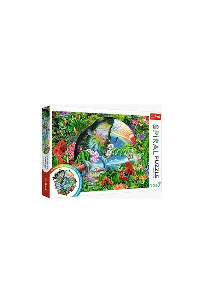Trefl Puzzle 1000 pieces - Spiral Puzzles - Tropical Animals