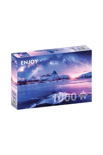 Enjoy Puzzle 1000 pieces Enjoy - Milky Way over Lofoten Island, Norway