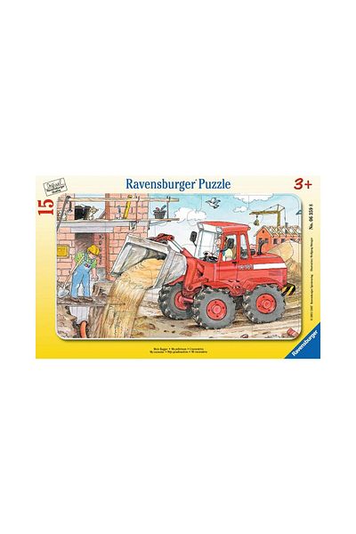 RAVENSBURGER Puzzle Ravensburger - Excavator, 15 piese